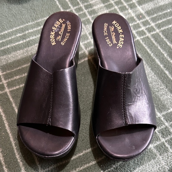 Kork-Ease Black Leather Mules size 9 - Picture 9 of 9